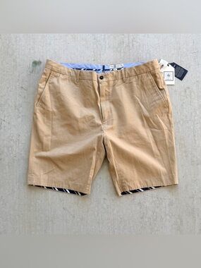 J. Press Twill Walking Shorts Men Size 38 Chino Tan New York Street